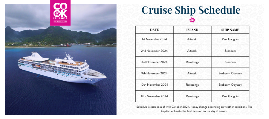 Dog desex Cruise Ship Schedule